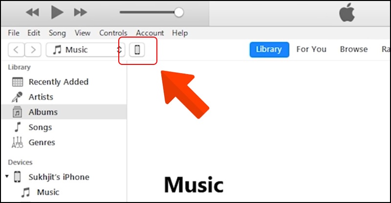 Hướng dẫn phần mềm kết nối iPhone với máy tính qua iTunes