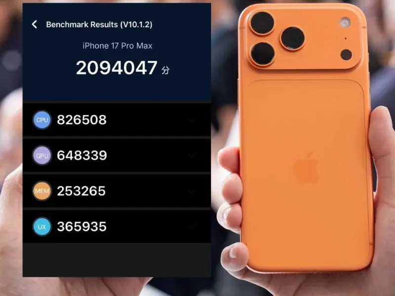 Kết quả điểm Antutu iPhone 17 Pro Max