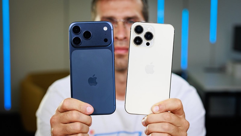 So sánh iPhone 17 Pro Max và iPhone 14 Pro Max qua trải nghiệm cầm nắm