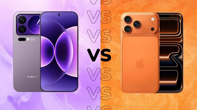 iPhone 17 Pro Max và Xiaomi 17 Pro Max