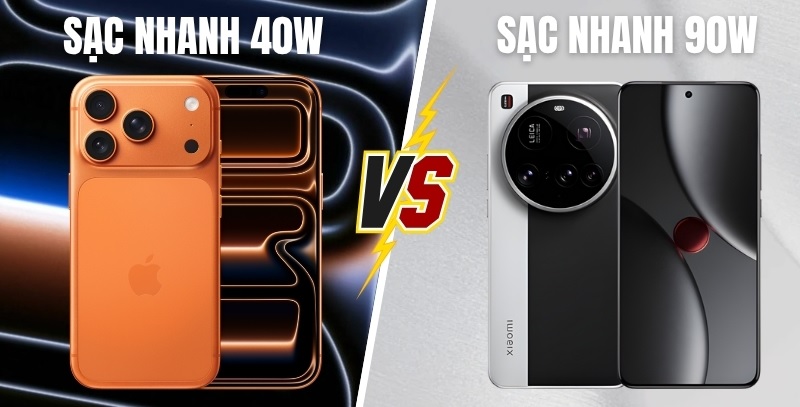 So sánh iPhone 17 Pro Max vs Xiaomi 15 Ultra qua pin và thời gian sử dụng