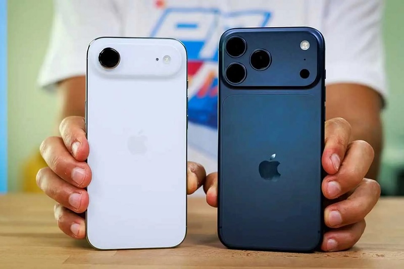 So sánh iPhone Air và iPhone 17 Pro Max qua thiết kế